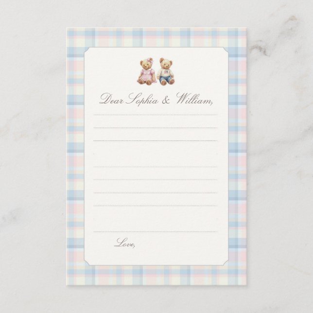 Twins Beary First Time Capsule Card (Front)
