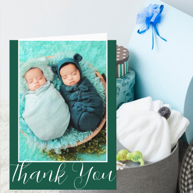 Twins Birth Photo Card | Doulas New Baby Gift (Creator Uploaded)