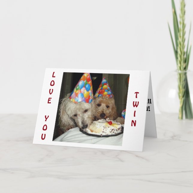 **TWIN'S** BIRTHDAY-REMEMBER ALL WE HAVE SHARED! CARD (Front)