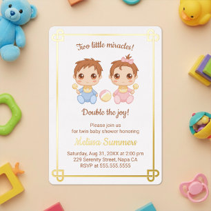 Twins Boy and Girl Baby Shower