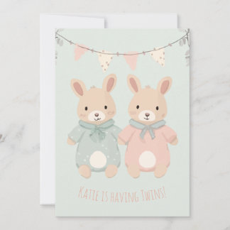 Twins! | Boy/Girl Baby Shower Invitation