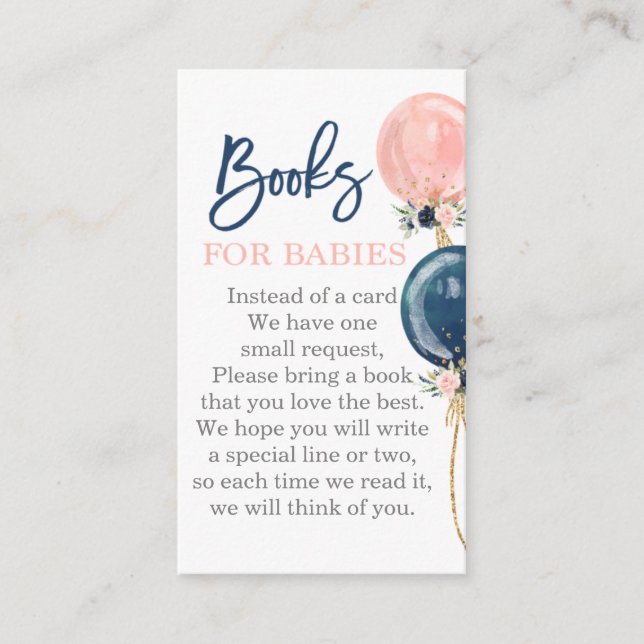 Twins Bring a book enclosure card (Front)