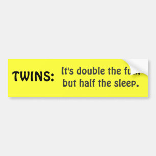 TWINS bumpersticker Bumper Sticker