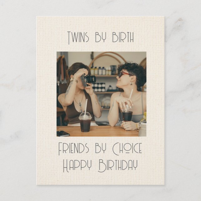 Twins By Birth  Postcard (Front)
