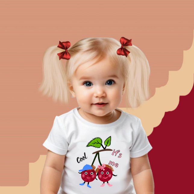 Twins cherry baby bodysuit (Creator Uploaded)