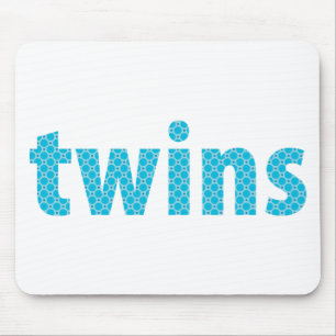 TWINS COLLECTION - boys {aqua} Mouse Pad