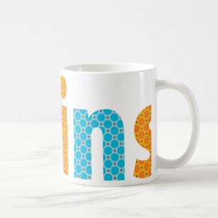 TWINS COLLECTION - boys {orange + aqua} Coffee Mug