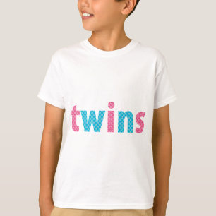 TWINS COLLECTION - mixed {aqua + pink} T-Shirt