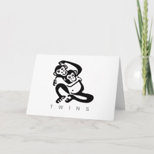 TWINS - Congratulations - Pregnancy - BONOBO Card