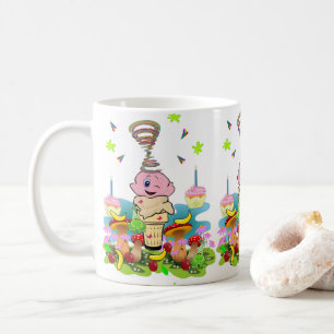 Twins Cupcake Happy Birthday Mug 
