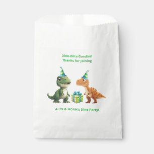 Twins Dinosaur Birthday Favour Bag Dino-mite Goodi