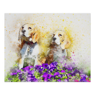 Twins Dogs Poster