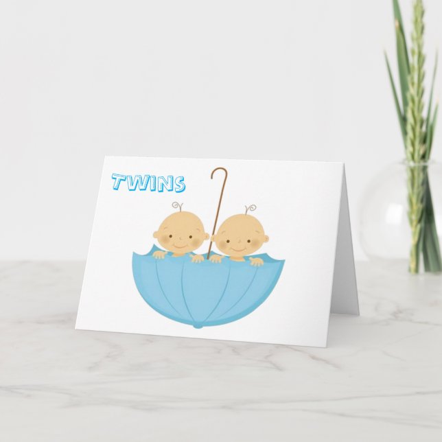 TWINS DOUBLE THE LOVE AND DOUBLE THE FUN CARD (Front)