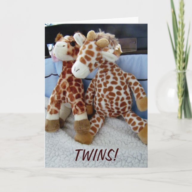 "TWINS" DOUBLE THE LOVE/FUN CARD (Front)