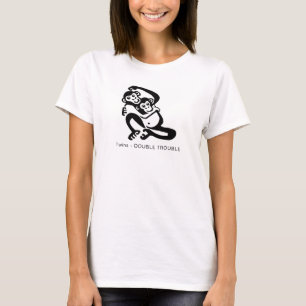 Twins - Double Trouble - Maternity T-Shirt