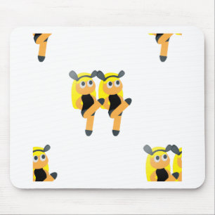 twins emoji mouse pad