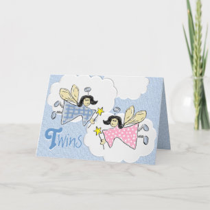 Twins Faeries Card