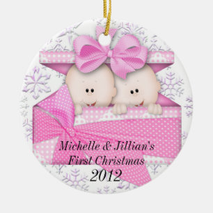 Twins First Christmas Ornament
