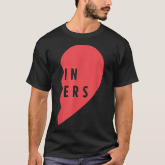 Twins Gift  Twin Sisters Heart Matching  Set  2 of T-Shirt