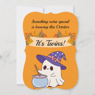 Twins Halloween Themed Pregnancy Announcement