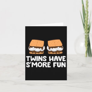 Twins Have Smore Fun Twins Camping Smores  Card
