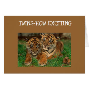 ****TWINS*** - HOW EXCITING "NEW PARENTS" CARD
