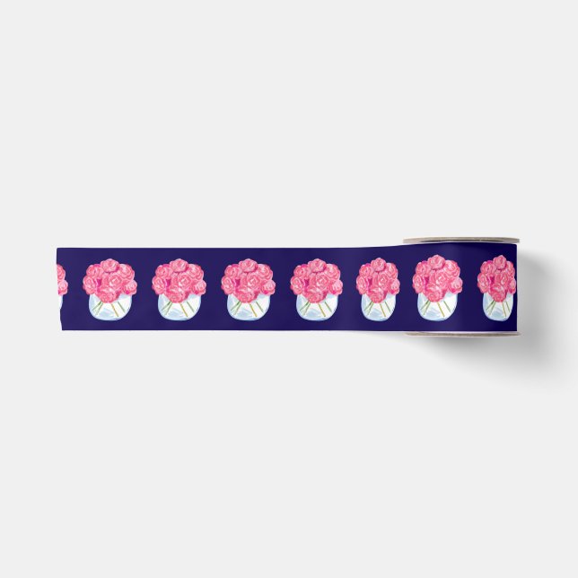Twins in Bloom Satin Ribbon (Front)