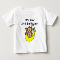 Twins Monkey Boy and Girl 2nd Birthday