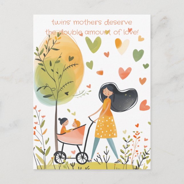 Twins' Mother Postcard (Front)