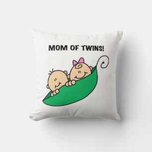 Twins Mum- Peas in a Pod Gifts Cushion