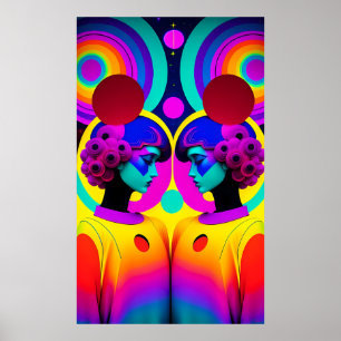 Twins of a Twain - Ken Gauge Surreal Art Poster