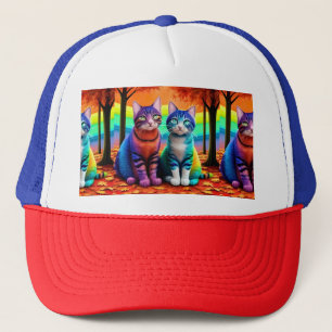 Twins of Cats Digital Art-56467 Trucker Hat