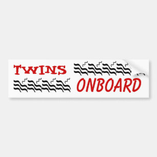 Twins ONBOARD Bumper Sticker