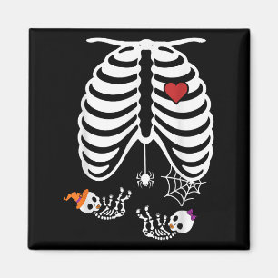 Twins Pregnancy Halloween Pregnancy Announcement P Magnet
