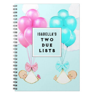 Twins Pregnancy Planner Notebook