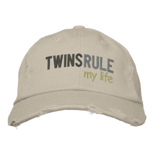 TWINS RULE my life Embroidered Hat