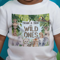 Twins Safari Animals, Blue Jungle, Baby Boys 1st
