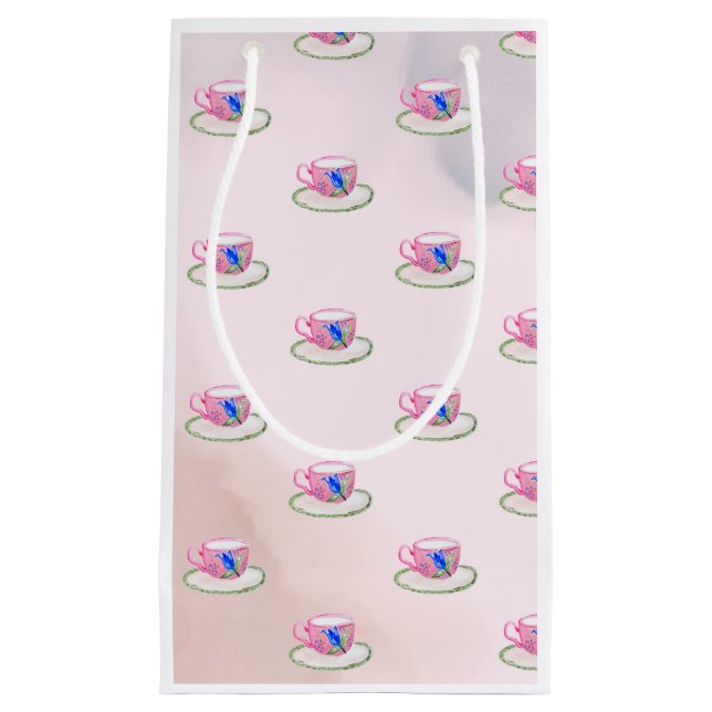 Twins Tea for Two Tea Cup  Small Gift Bag (Front)