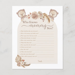 Twins Teddy Bear Who Knows Mummy Best Shower Game