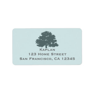 Twins Tree of Life Mitzvah Address Label