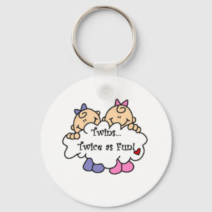 Twins Twice as Fun Key Ring