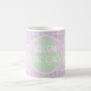 Twins-Two sweet sheer pink bows Coffee Mug