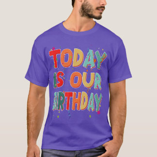 Twinswinoday Is Our Birthday Siblings Birthday boy T-Shirt