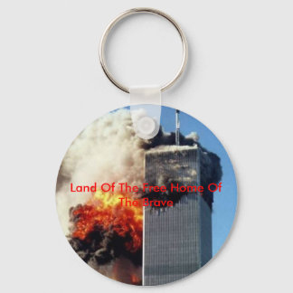 twintower, Land Of The Free Home Of The Brave Key Ring