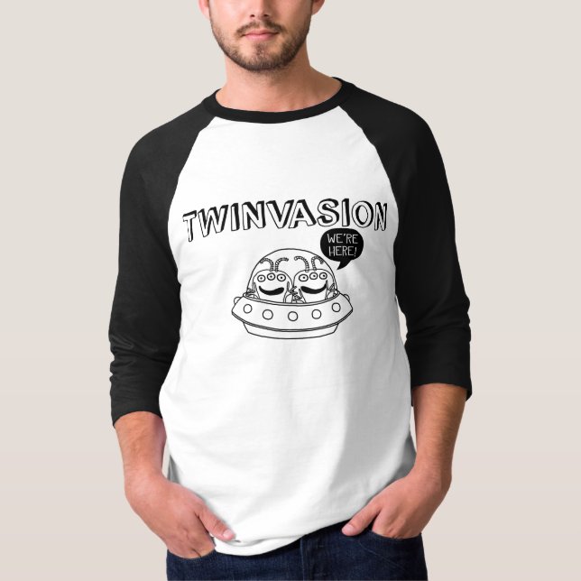 TWINVASION "We're Here!" T-Shirt (Front)