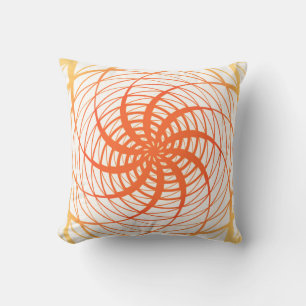 Twirl Orange Cushion