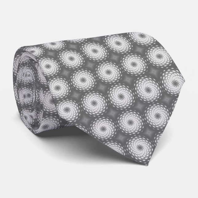 Twirl Pattern Dot Tie (Rolled)