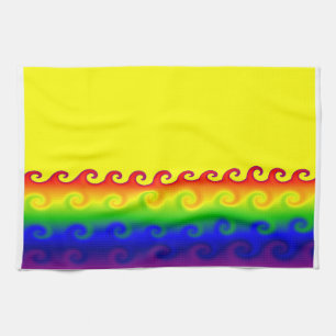 Twirled Fire Kitchen Towels