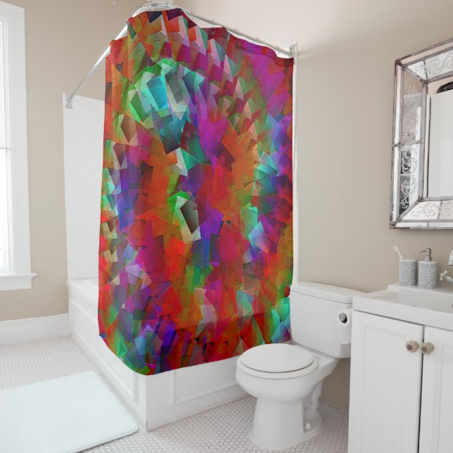 Twirlin' confetti...... shower curtain (In Situ)