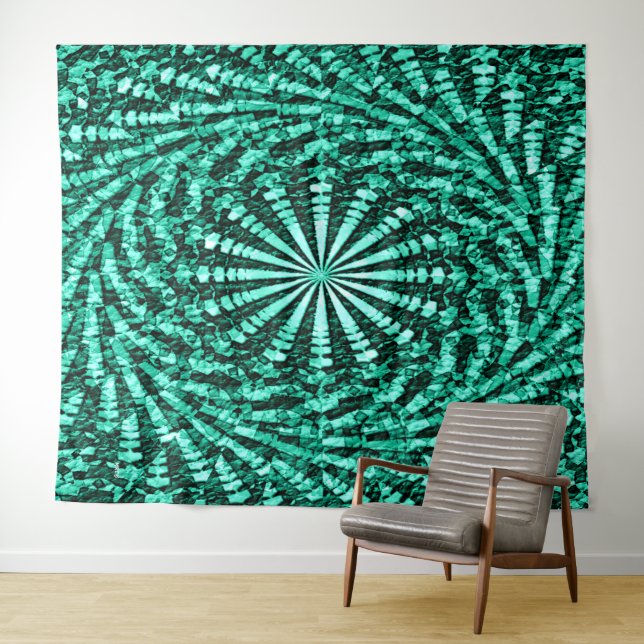 Twirlin' green..... tapestry (In Situ (Horizontal))